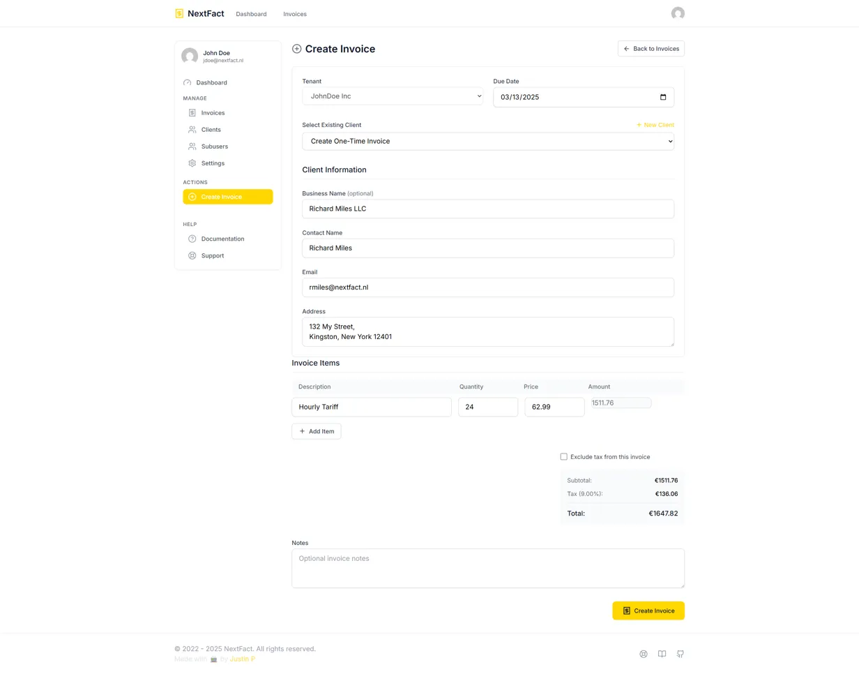Create Invoice